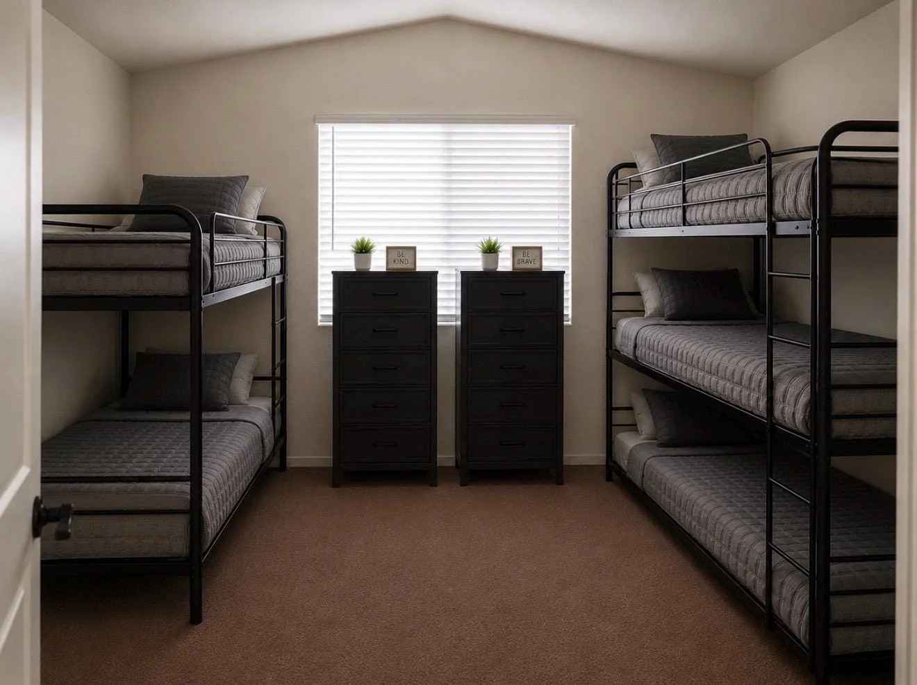 Shared bedroom in a structured home
